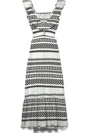 VERO MODA Vmdicthe S/L Ankle Detail Dress Wvn Ga Maksimekko Juhlamekko Black