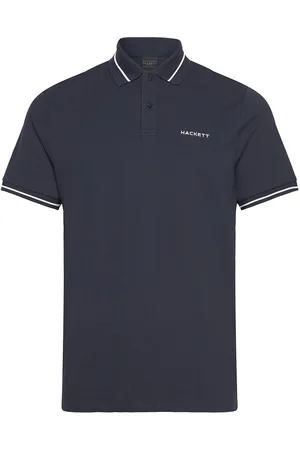 Hackett Hs Tipped Polo Designers Polos Short-sleeved Navy