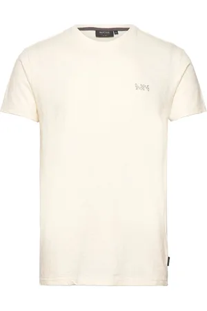 INDICODE Inankara Tops T-shirts Short-sleeved Cream