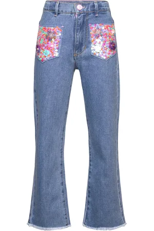 Billieblush Denim Trousers Bottoms Jeans Wide Jeans Blue