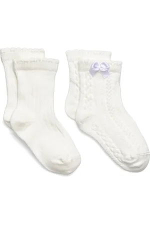 Benetton Knitted Socks Pair 2 Socks & Tights Socks White