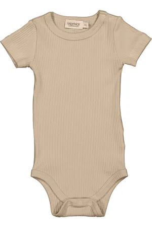 Marmar Copenhagen Plain Body Ss Bodies Short-sleeved Beige