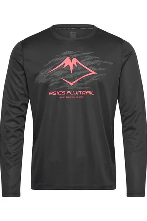 Asics Fujitrail Logo Ls Top Sport T-shirts Long-sleeved Black