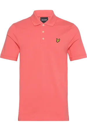 Lyle & Scott Plain Polo Shirt Tops Polos Short-sleeved Pink