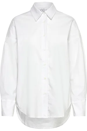 Coster Copenhagen Cc Heart Millie Solid Loose Shirt Tops Shirts Long-sleeved White