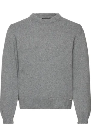HAN Kjøbenhavn Crewneck Knit Cashmere Blend Tops Knitwear Round Necks Grey