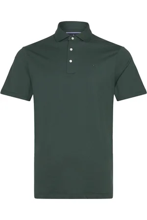 Hackett Pima Cotton Polo Designers Polos Short-sleeved Green