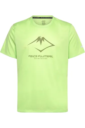 Asics Fujitrail Logo Ss Top Sport T-shirts Short-sleeved Green