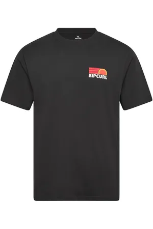 Rip Curl Surf Revival Stacked Tee Sport Men Men Sports Clothes Sport Tops Sport T-shirts Black