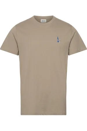 Solid Sdowens Tops T-shirts Short-sleeved Beige