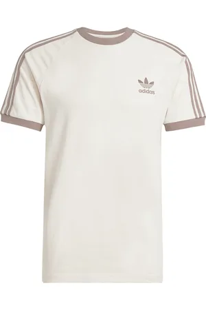 adidas 3-Stripes Tee Sport Men Men Sports Clothes Sport Tops Sport T-shirts Beige