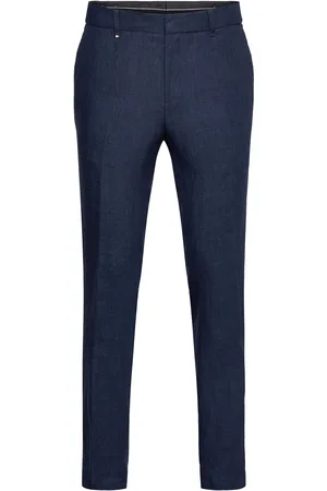 HUGO BOSS C-Genius-Dtl-252 Designers Trousers Formal Navy