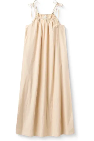 Studio Feder Rigmor Dress - Poplin Maksimekko Juhlamekko Cream