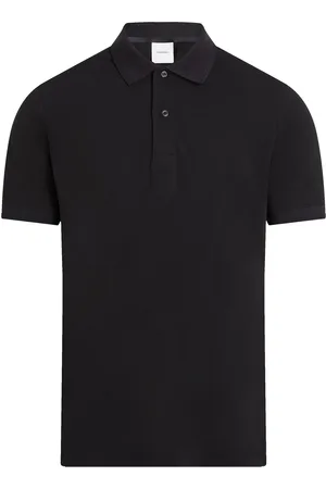 Calvin Klein Thermo Tech Pique Slim Polo Tops Polos Short-sleeved Black