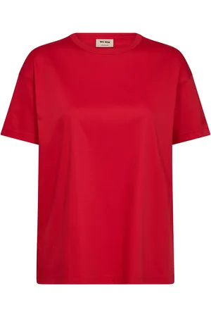 Mos Mosh Aina O-Ss Tee Tops T-shirts & Tops Short-sleeved Red