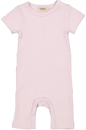 Marmar Copenhagen Summer Rompy Bodysuits Short-sleeved Pink