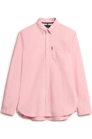 Superdry Essentials Oxford Shirt Tops Shirts Oxford Shirt Pink