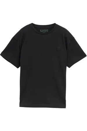 TOM TAILOR Over Basic T-Shirt Tops T-shirts Short-sleeved Black