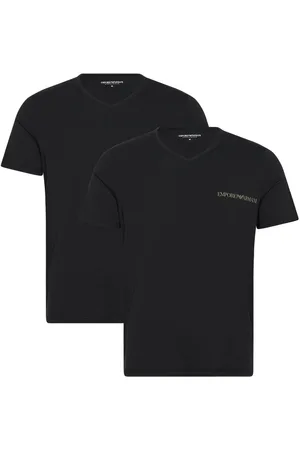 Emporio Armani 2 Pack Top Tops T-shirts Short-sleeved Black