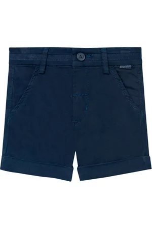 Boboli Satin Bermuda Shorts Bottoms Shorts Navy