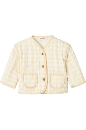 Lil Atelier Nbflarose Ls Quilt Jacket Lil Outerwear Jackets & Coats Quilted Jackets Cream