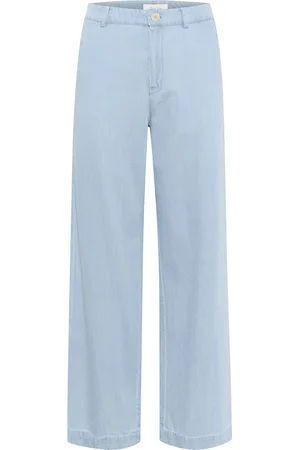 Part Two Coraliepw Pa Bottoms Trousers Wide Leg Blue