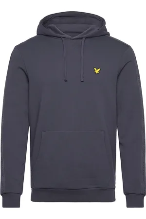 Lyle & Scott Tape Hoodie Tops Sweat-shirts & Hoodies Hoodies Grey