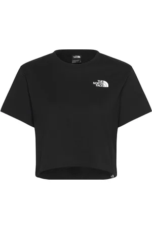The North Face W Simple Dome Cropped Slim Tee Sport Women Sport Clothing Sports Tops & T-shirts Sport Shirts Black
