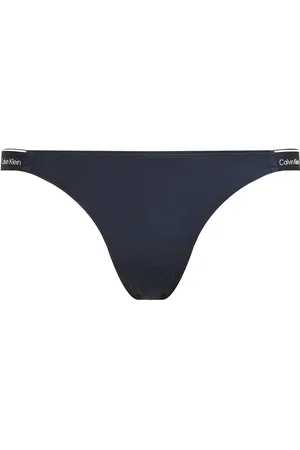 Calvin Klein Curved Delta Bikini Swimwear Bikinis Bikini Bottoms Bikini Briefs Navy