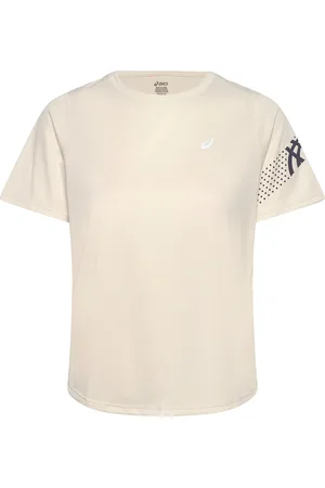 Asics Icon Ss Top Sport Women Sport Clothing Sports Tops & T-shirts Sport T-shirts Cream