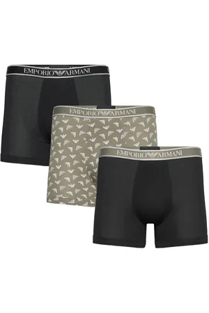 Emporio Armani 3 Pack Bottom Bokserit Green