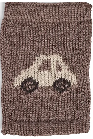 Smallstuff Knitted Flag, Car, Nature Home Kids Decor Decoration Accessories-details Brown