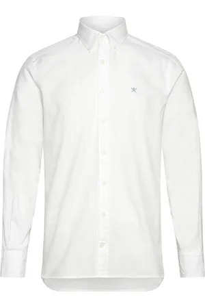 Hackett Ess Gmd Oxford Designers Shirts Oxford Shirt White