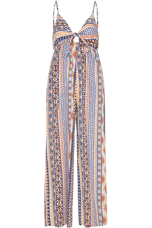 Rip Curl San Carlos Tie Front Jumpsuit Sport Women Sport Clothing Sports Tops & T-shirts Sport Jumpsuits & Bodies Multi/patterned