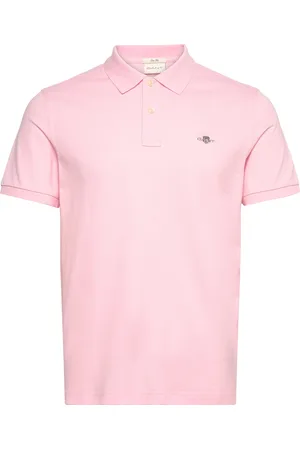 GANT Slim Shield Ss Pique Polo Tops Polos Short-sleeved Pink