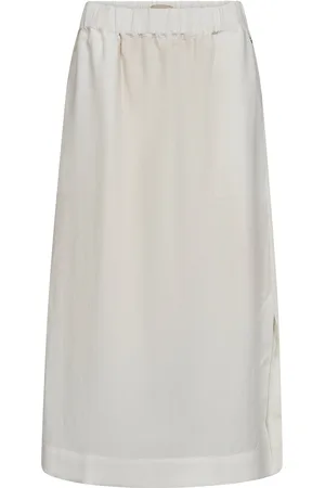 Mos Mosh Mmenja Alexis Skirt Skirts Knee-length & Midi Skirts White