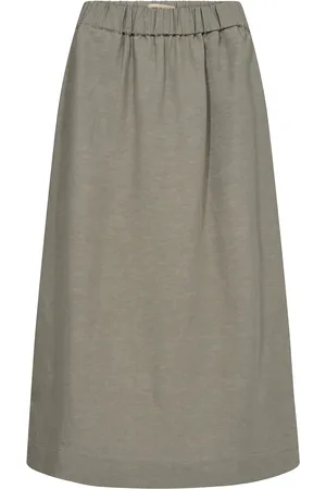 Mos Mosh Mmenja Alexis Skirt Skirts Knee-length & Midi Skirts Khaki Green