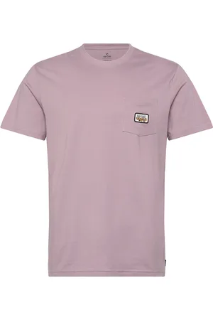 Rip Curl Surf Paradise Badge Tee Update Sport Men Men Sports Clothes Sport Tops Sport T-shirts Pink