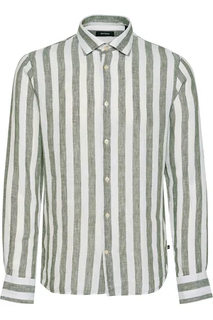 Matinique Mamarc Short Tops Shirts Linen Shirts Green