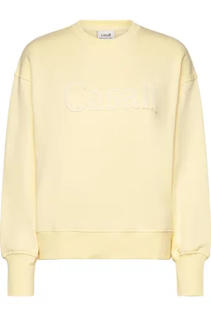 Casall Terry Spring Graphic Crew Sport Sport Clothing Sport Sweat-shirts & Hoodies Sport Sweat-shirts Yellow