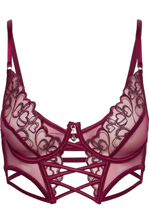 Hunkemöller Scarlett Ud Ll Lingerie Bras & Tops Balc Tte Bras Red