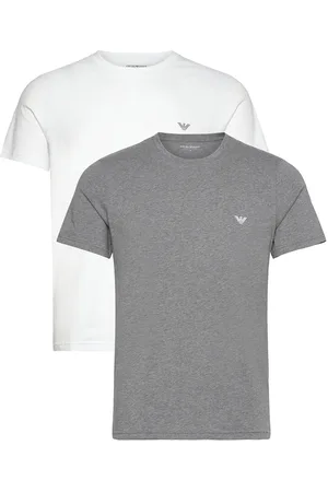 Emporio Armani 2 Pack Top Tops T-shirts Short-sleeved Grey