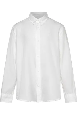 Benetton Shirt Tops Shirts Long-sleeved Shirts White