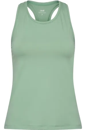 Casall Essential Racerback Tank Sport Sport Clothing Sports Tops & T-shirts Sport Tank Tops Green