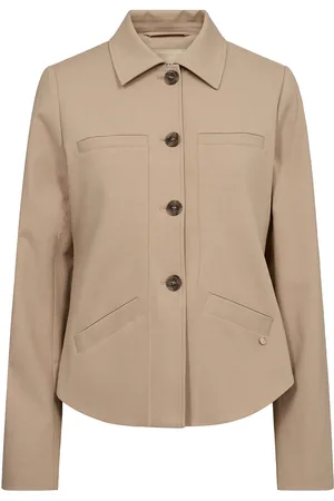 Mos Mosh Mmingrid Estelle Jacket Outerwear Jackets Light-summer Jacket Beige