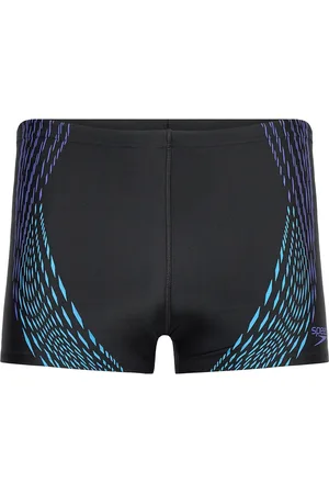 Speedo Mens Tech Print Aquashort Sport Briefs & s Navy