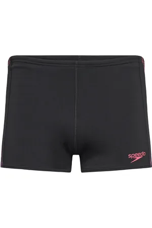 Speedo Mens Tech Panel Aquashort Sport Shorts Black