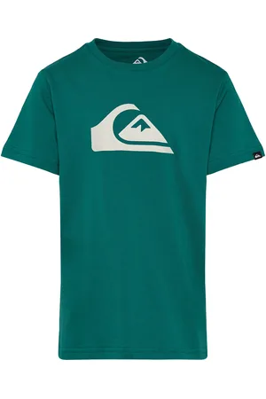 Quiksilver Ev Comp Logo Ss Yth Tops T-shirts Short-sleeved Green