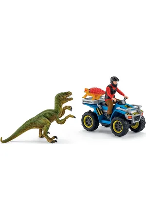 Schleich Quad Escape From Velociraptor Toys Playsets & Action Figures Play Sets Multi/patterned