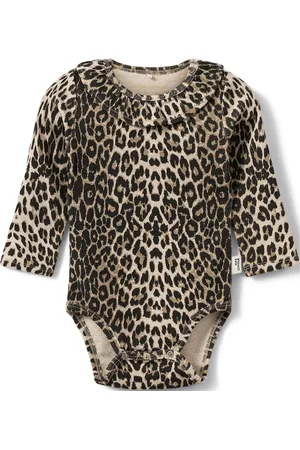 Sofie Schnoor Baby and Kids Dictesb Bodystocking Bodies Long-sleeved Brown